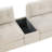 Upholstered 6-piece Modular Sectional Sofa With Ottoman