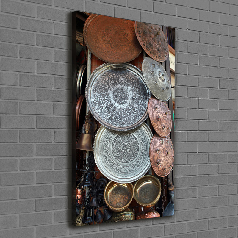 Bazaar In Damascus - Wrapped Canvas Print