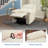Corduroy Recliner Chair, Manual Recliner Sofa with Handle, Pillow Top Arms, Thick Padding, Side Pocket-1104073848