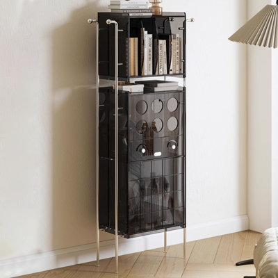 Vitrines noires en acrylique