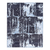 Overdyed One-of-a-Kind Rectangle 8'2" X 10'1" Hand Knotted Area Rug