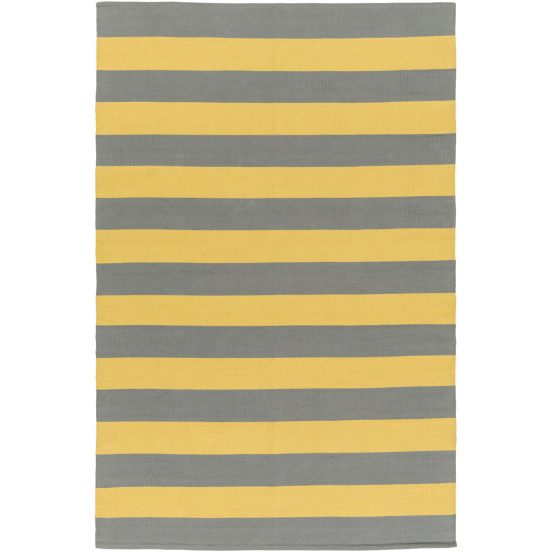 Cybulski Cotton Oriental Indoor Rug, Rectangle 9' x 12'