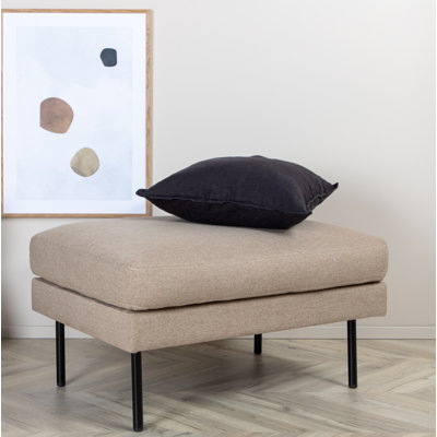 Dareon 64cm Wide Velvet Rectangle Ottoman