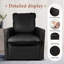 Fauteuil pivotant en faux cuir 29,13 po de largeur à 360 degrés-848950826