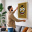 Grinning Face Retro - Wrapped Canvas-1367180169-1367180171