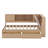 Full Size Corner Bed Frame With Storage Bookcase And Upholstered Headboard, Charging Station And Drawers-108195607-108195612