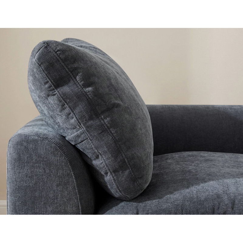 Canapé modulaire en forme de L de Boneless, Gris