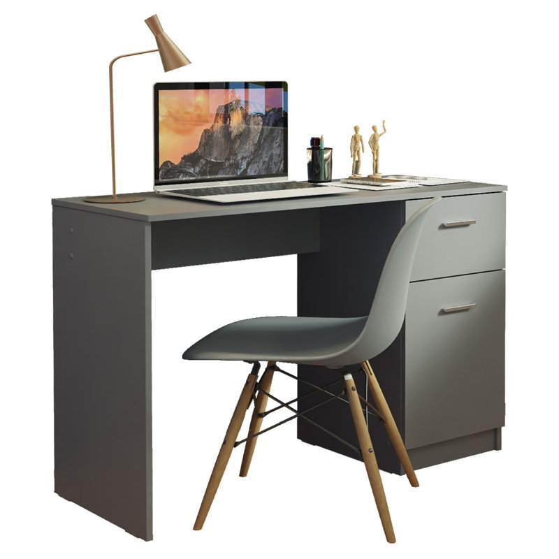 Bureau MySlym, gris