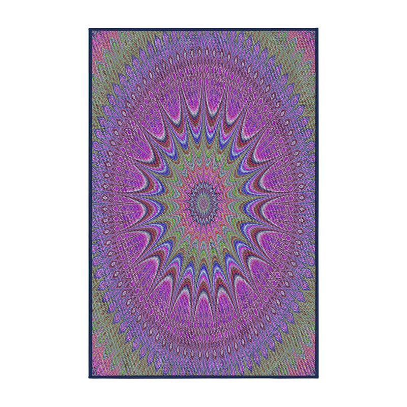 Tapis rose / vert / mauve Power Loom, Rectangle 2 pi x 3 pi