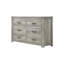 Commode 6 tiroirs en gris foncé