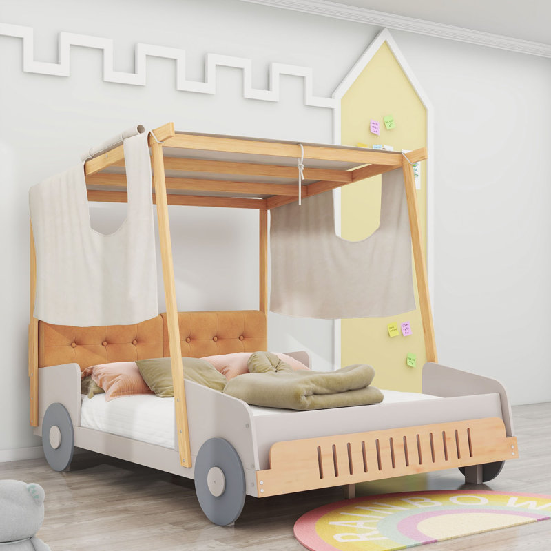 Lit plateforme tapissier Jenrette, Double