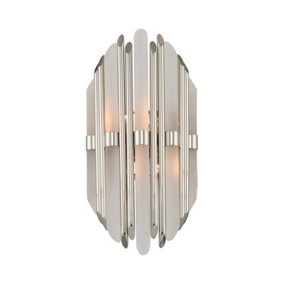 Applique murale en nickel poli Massina 2 LT Kalco