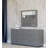 Halden - Modern Grey Crackle Mirror