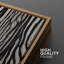 Mid-Century moderne noir et blanc géométrique en spirale abstrait art moderne minimaliste, décor neutre 2 pièces-98109889-98109890