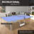 9Ft Mid-Size Table Tennis Table Foldable & Portable Ping Pong Table Set For Indoor Games With Net