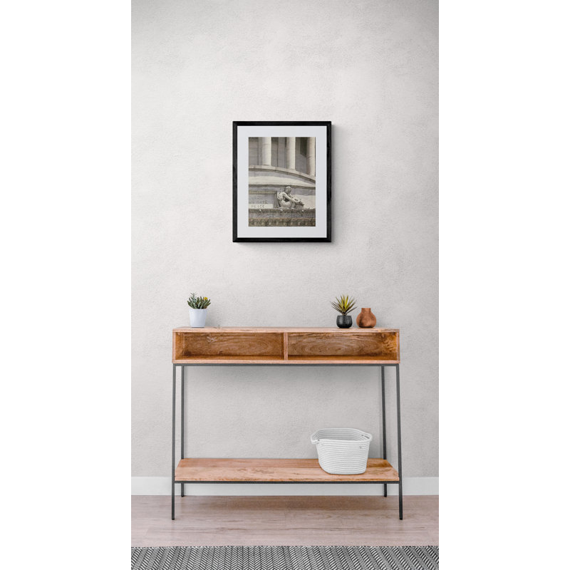 Grant's Tomb Print by Marilyn Henrion, Black Framed Canvas, 32" H x 24" W