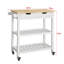 Farice Solid Wood Top Kitchen Cart