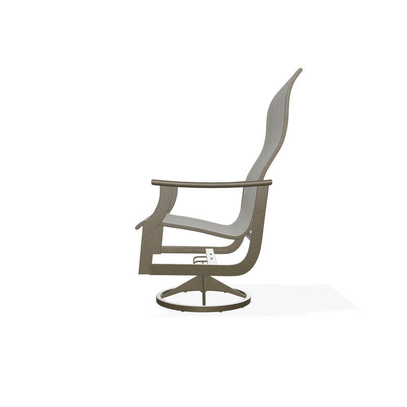 St. Catherine Polymer Outdoor Lounge Chair, Beachwood, Elevation Stone