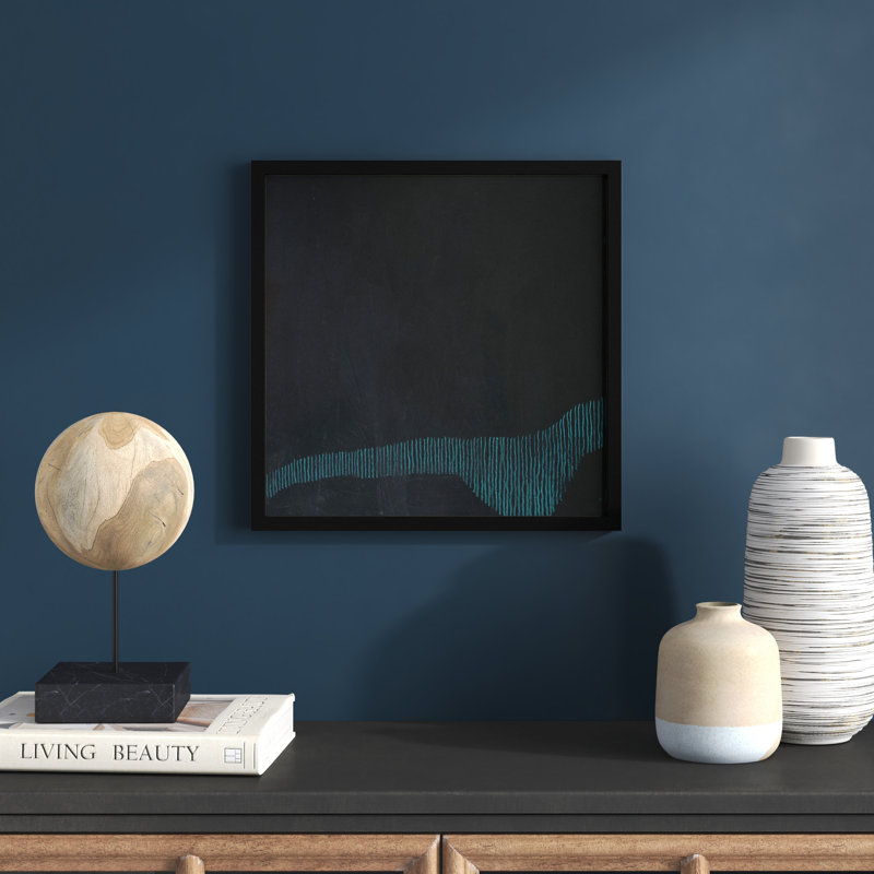 Delta Wave 3 by Jacques Pilon, Black, 16" H x 16" W x 1.25" D