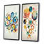 «Hexagon And Circular Abstract», 2 pièces sur toile-1043853063-1043853307