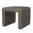 Ada Footstool Ottoman, Channel Tufted Taupe Brown Boucle, 19 Inch-112313373