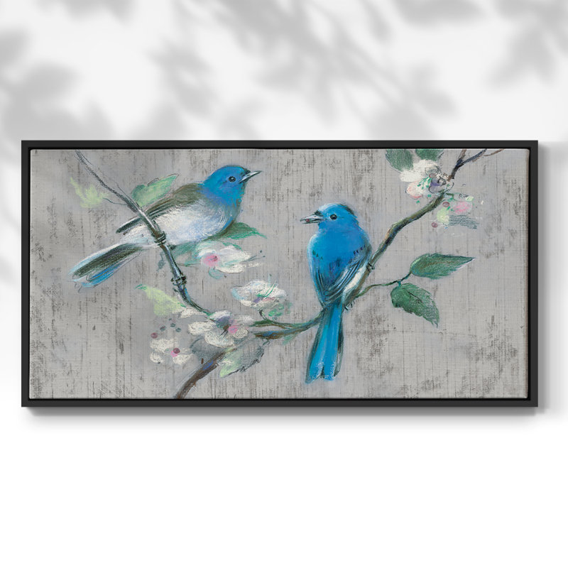 «Song of Spring I», galerie encadrée, prête à être accrochée, H 25 po x l 49 po, Noir