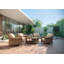 Cayman Outdoor Square Chat Table
