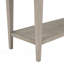 Console de style rétro classique avec trois tiroirs supérieurs et tablette inférieure de style ouvert, facile à assembler (gris délavé)-131167535