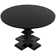 Zig-Zag Mahogany Round Solid Wood Dining Table