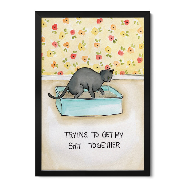 Shit Together Premium Framed Poster by Jamie Morath, 24" H x 16" W