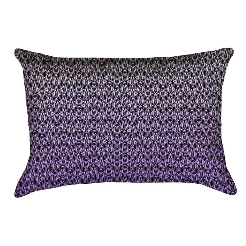 Housse de coussin Katelyn Elizabeth, Faux lin polyester, Mauve