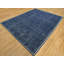 Tapis oriental bleu en laine tissé à la main 9 pi 3 po x 11 pi 9 po - MOA10290549
