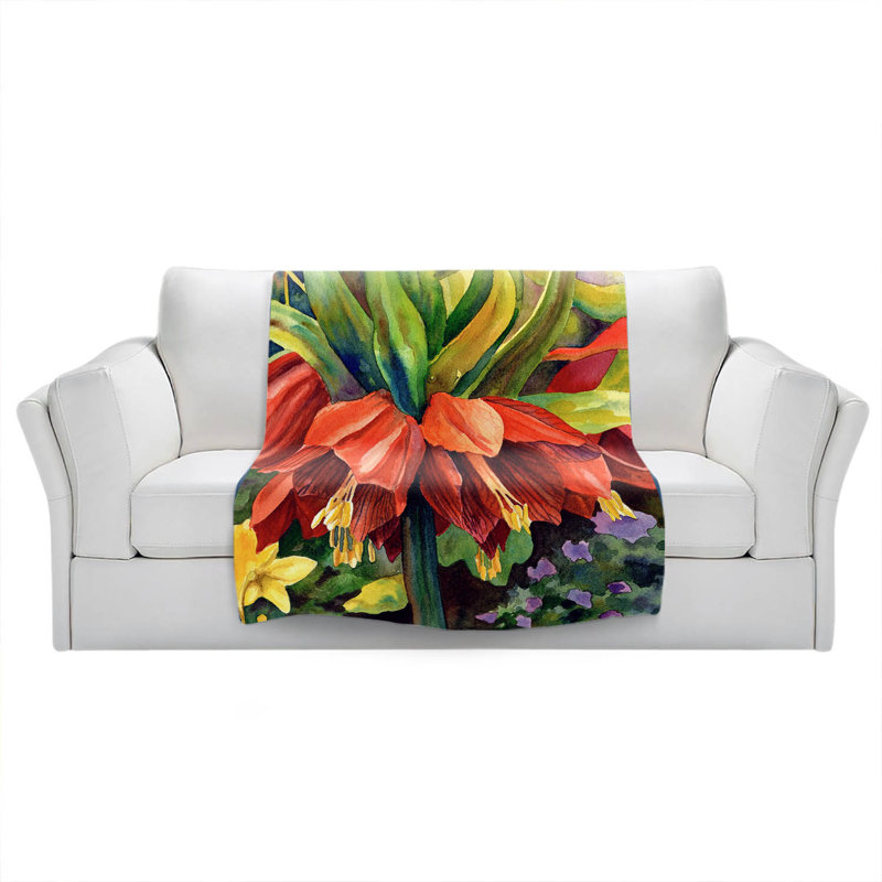 Hand Woven Throw Blanket, 51" x 60"