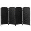 2 Ft. Tall Diamond Weave Fiber Room Divider - Dark Mocha - 8 Panel-764392048-764392063-764392062