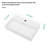 APRESSHUI 12'' Ceramic Rectangular Bathroom Sink with Overflow