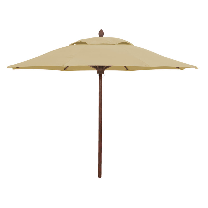 Parasol de marché 9 pi Prestige, Lin lin, Châtaigne