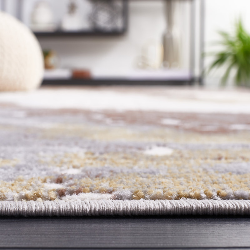 Palma Performance Abstract Rug, Rectangle 5'3" x 7'6"