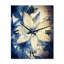 Horloge murale rétro Botanical Wildflowers in Faded Blue III-99633450