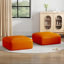 Repose-pieds en cuir italien Hustle Square-109286821-134373344