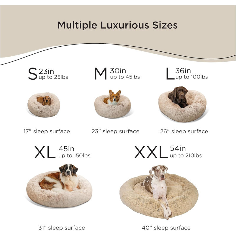 The Original Calming Shag Doughnut, Extra Extra Large (50" W x 50" D x 9" H), Chocolate