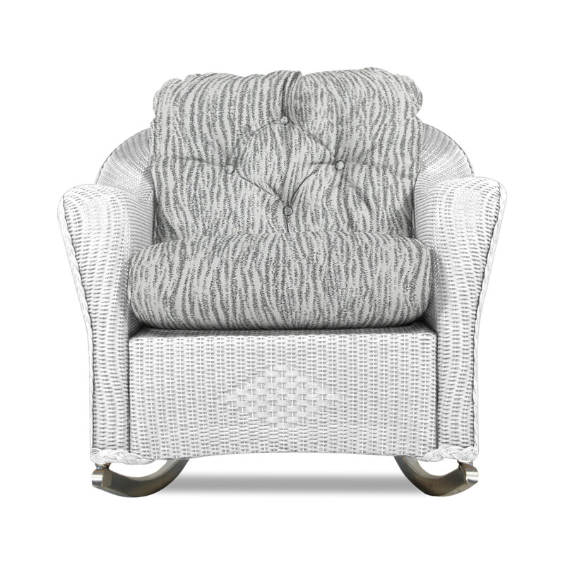 Reflections Outdoor Rocker Chair, Demo Stone, White