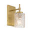 Glass and Steel Armed Sconce-1071455109