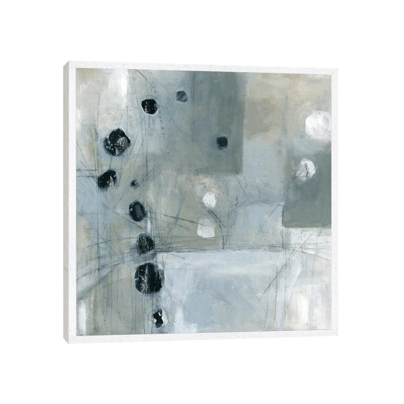 Intersections by Carol Robinson - Print on Canvas, White Framed, 66.04 cm H x 66.04 cm W