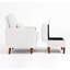 Upholstered Armchair with Footstool-709766326