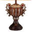 Lampe de table 29,5 "en forme d'urne" Delicata ", bronze avec accents argentés