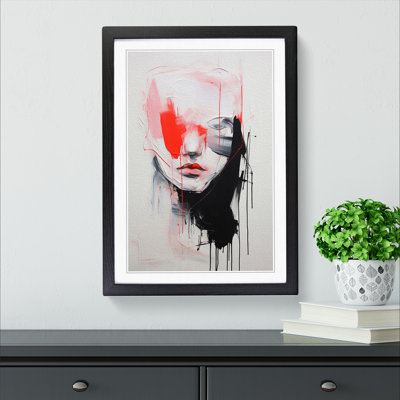 Minimalist Gestural No.2 - Single Picture Frame Print on Wood