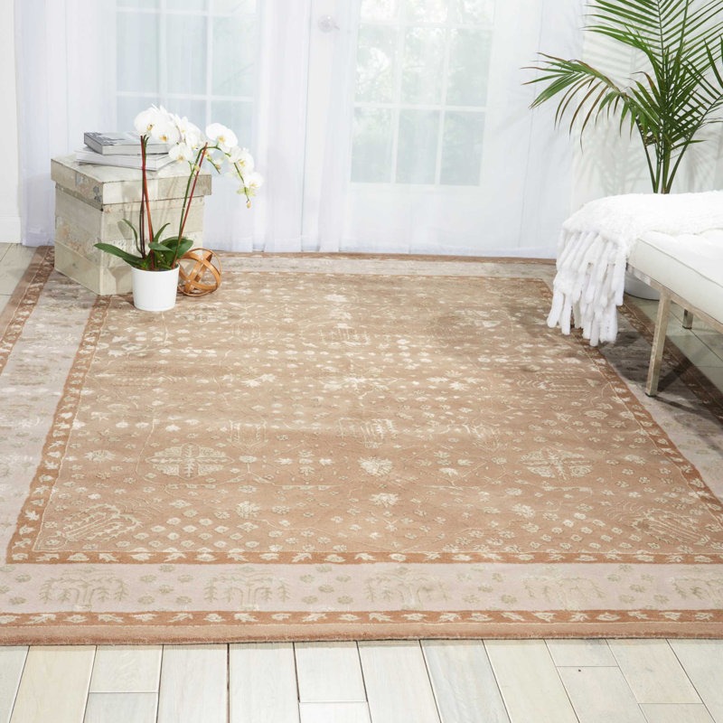Huttig Viscose Oriental Indoor Rug, Rectangle 9'6" x 13'