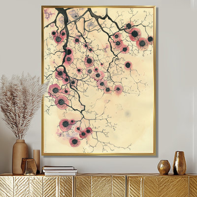 Décoration murale abstraite «Dicat Organic Cells Minimal Vintage» - encre liquide