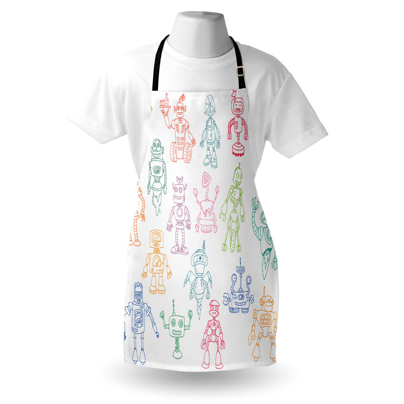 No Pattern Bib Apron