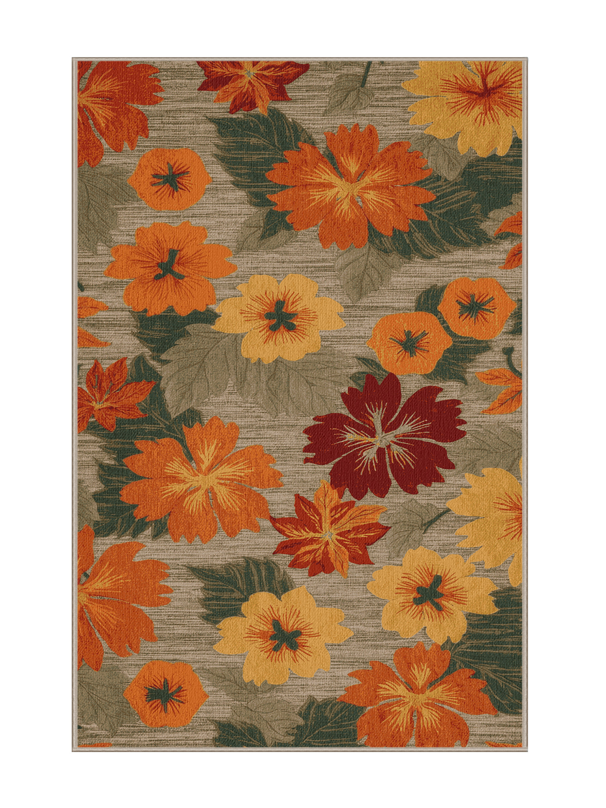 Bayou Breeze Washable Nasturtium Vegetables Area Rug | Wayfair